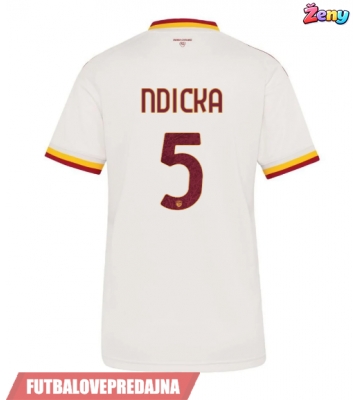Lacne Ženy Futbalové dres AS Roma Evan Ndicka #5 2026-27 Krátky Rukáv - Preč